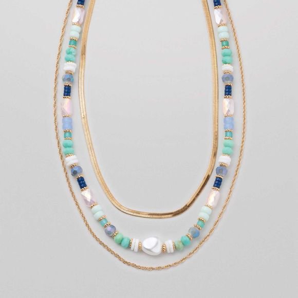 Coastal Elegance Layered Necklace 1 Coastal Elegance Layered Necklace