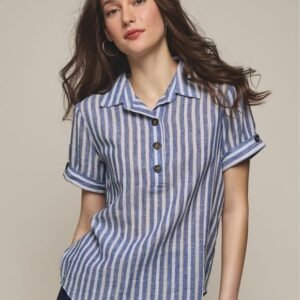 Two-Tone Stripe Shirt