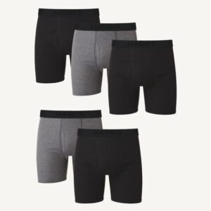 Hanes Ultimate® Men’s Cotton Boxer Brief  Underwear 5-Pack (76925P)
