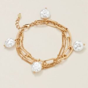 Pearly Ocean Links Bracelet