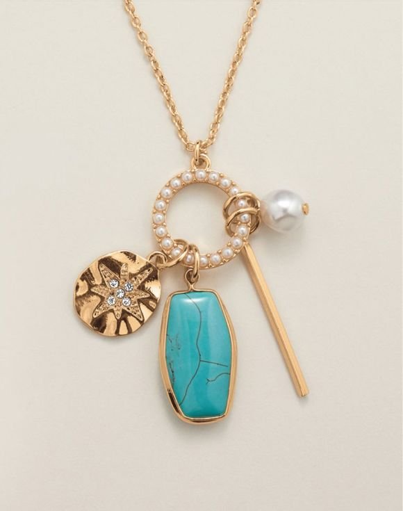 Turquoise Tides Necklace and Earring Set 2 Turquoise Tides Necklace and Earring Set - Image 2