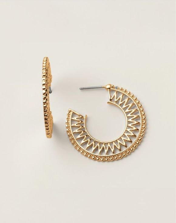 Woven Glow Hoop Earrings 1 Woven Glow Hoop Earrings