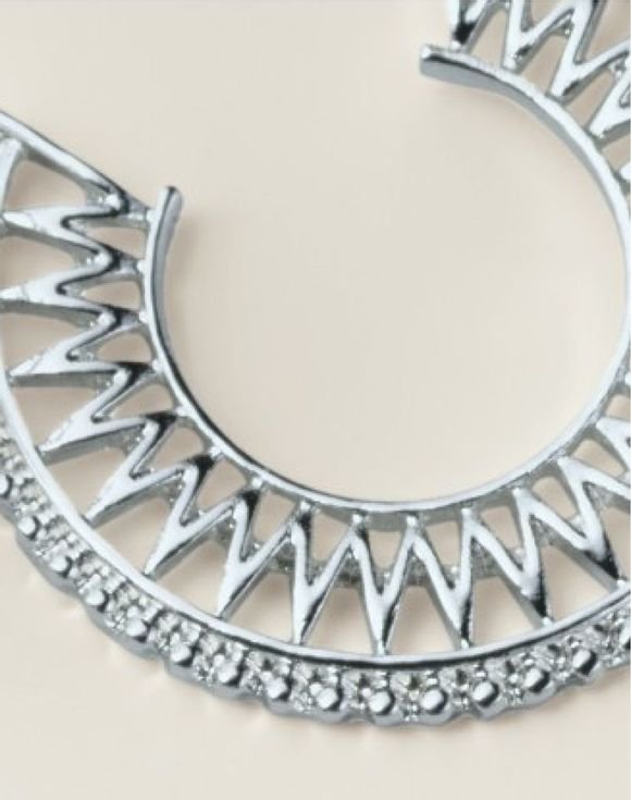 Woven Glow Hoop Earrings 3 Woven Glow Hoop Earrings - Image 3