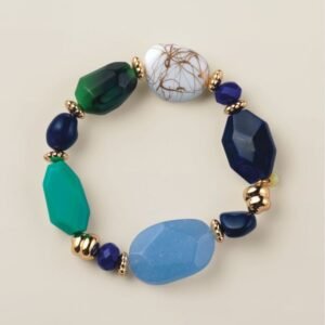 Blue Modern Mosaic Bracelet