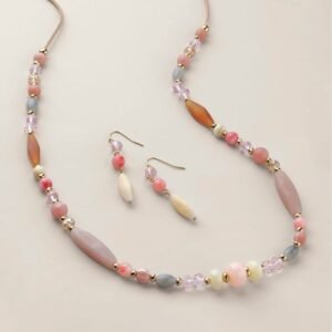Blushing Belle Necklace and Earring Set