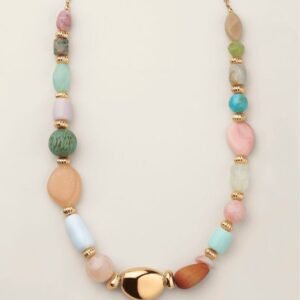 Blushing Meadow Beaded Necklace