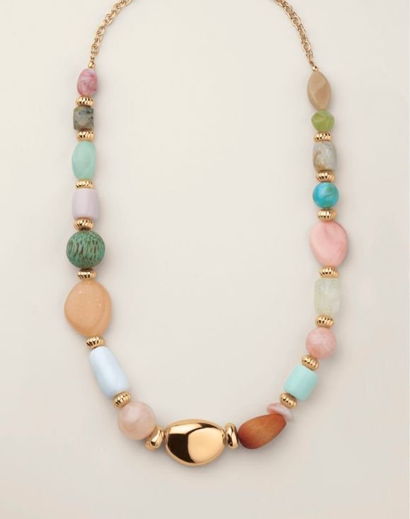 Blushing Meadow Beaded Necklace 1 Blushing Meadow Beaded Necklace