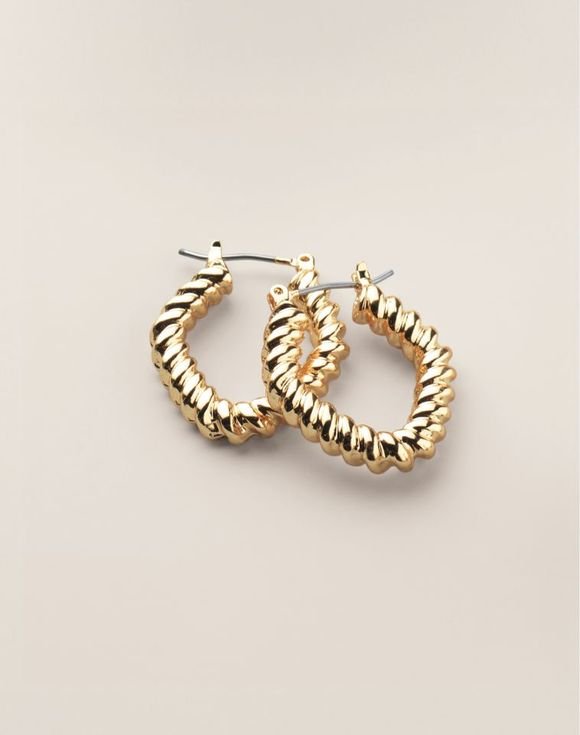 Contour Loop Hoop Earrings 1 Contour Loop Hoop Earrings