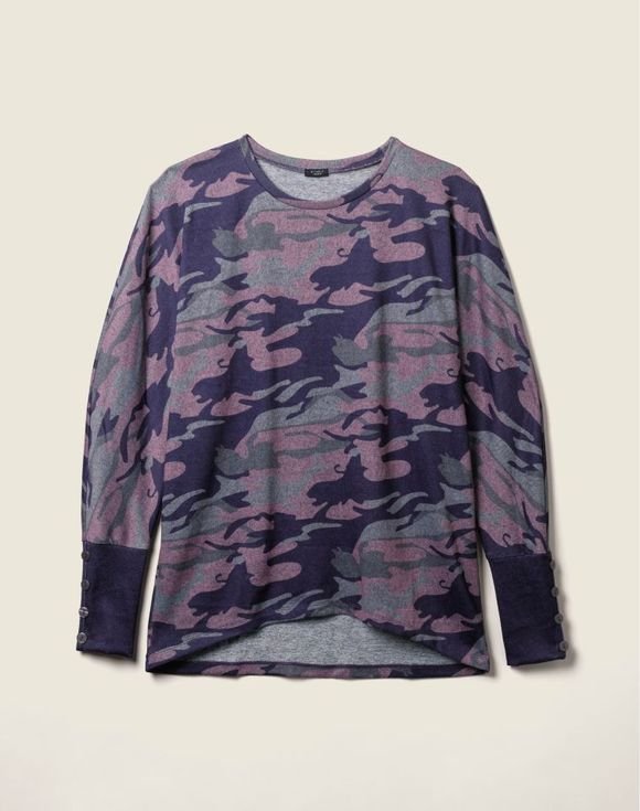 Dolman Button Sleeve Top 1 Dolman Button Sleeve Top