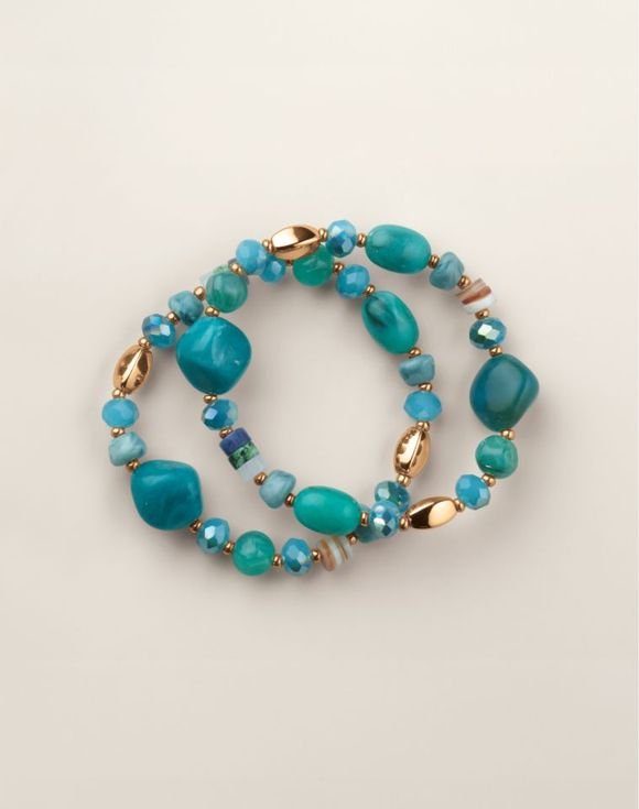 Riviera Blue Bracelet Set 1 Riviera Blue Bracelet Set