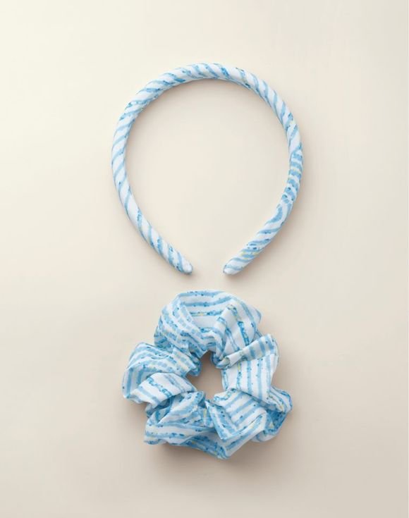 Sea Breeze Headband and Scrunchie Set 1 Sea Breeze Headband and Scrunchie Set