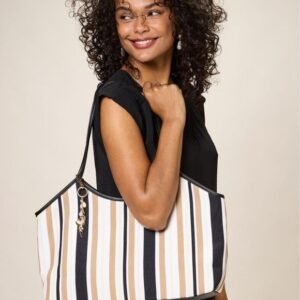 Striped Canvas Bag