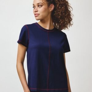 2 Pack Contrast Stitched Tops