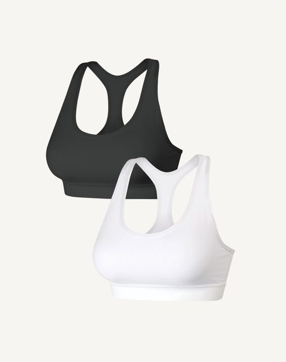 Hanes Sport™ Racerback Sports Bra 2-Pack O91782 1 Hanes Sport™ Racerback Sports Bra 2-Pack O91782