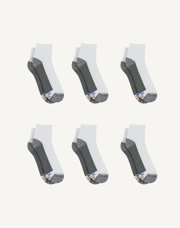 Hanes Ultimate Men's 6-Pack Ultra Cushion Ankle Socks ULC166 4 Hanes Ultimate Men's 6-Pack Ultra Cushion Ankle Socks ULC166 - Image 4