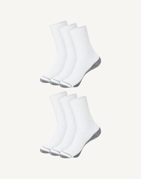 Hanes Ultimate Men's 6-Pack Ultra Cushion Crew Socks ULC186 3 Hanes Ultimate Men's 6-Pack Ultra Cushion Crew Socks ULC186 - Image 3