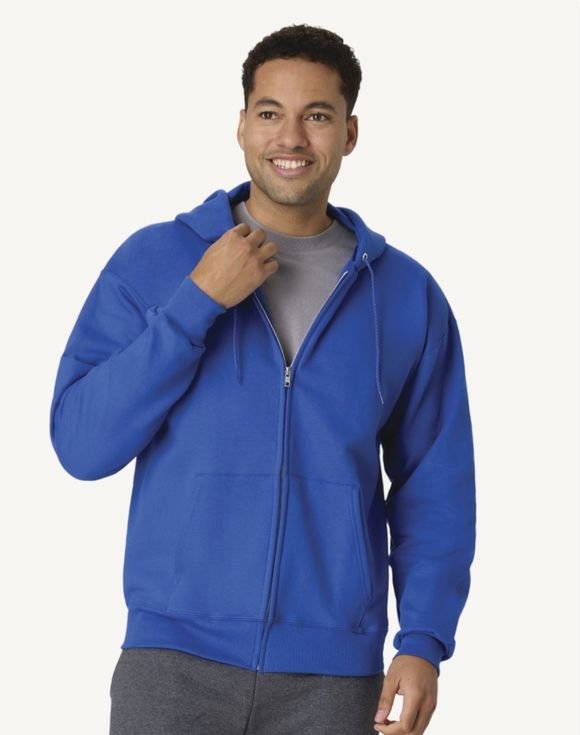 Hanes Ultimate Men's Full-Zip Heavyweight Fleece Hoodie 0F280 1 Hanes Ultimate Men's Full-Zip Heavyweight Fleece Hoodie 0F280