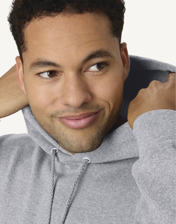 Hanes Ultimate Men's Heavyweight Fleece Hoodie OF170 2 Hanes Ultimate Men's Heavyweight Fleece Hoodie OF170 - Image 2