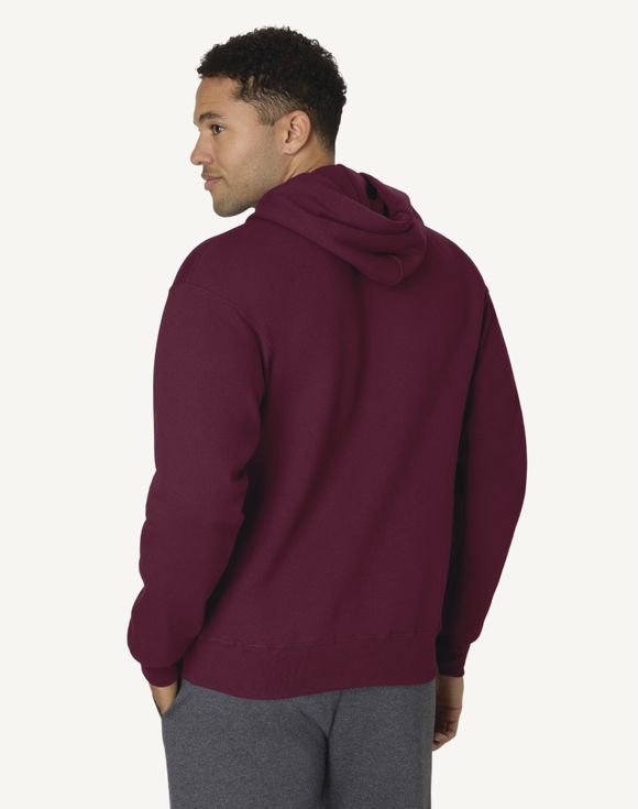 Hanes Ultimate Men's Heavyweight Fleece Hoodie OF170 3 Hanes Ultimate Men's Heavyweight Fleece Hoodie OF170 - Image 3