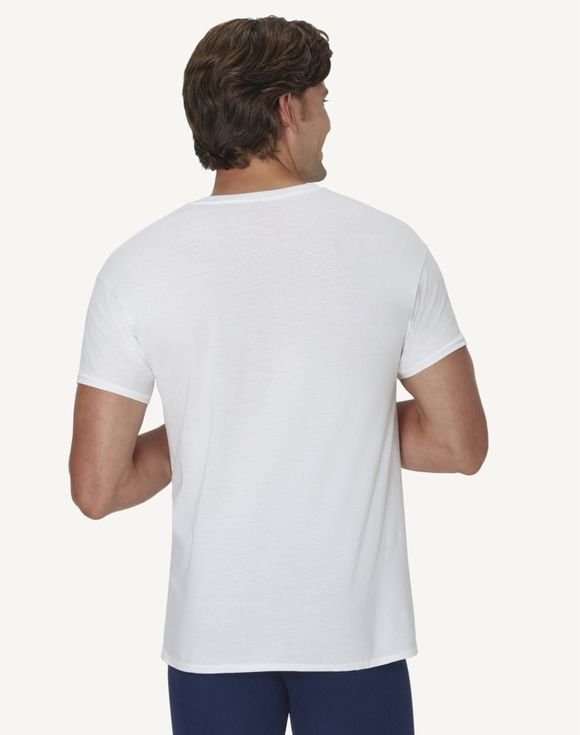Men’s Hanes® 5-Pack Undershirts T-Shirt, Ultimate ComfortSoft® Cotton V-Neck Tee (7880V5) 3 Men’s Hanes® 5-Pack Undershirts T-Shirt, Ultimate ComfortSoft® Cotton V-Neck Tee (7880V5) - Image 3