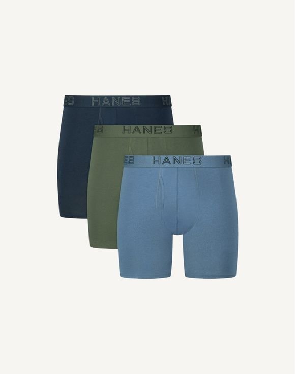 Men’s Hanes® Ultimate 3-Pack Cotton Stretch Boxer Briefs Underwear (USBBD3) 4 Men’s Hanes® Ultimate 3-Pack Cotton Stretch Boxer Briefs Underwear (USBBD3) - Image 4