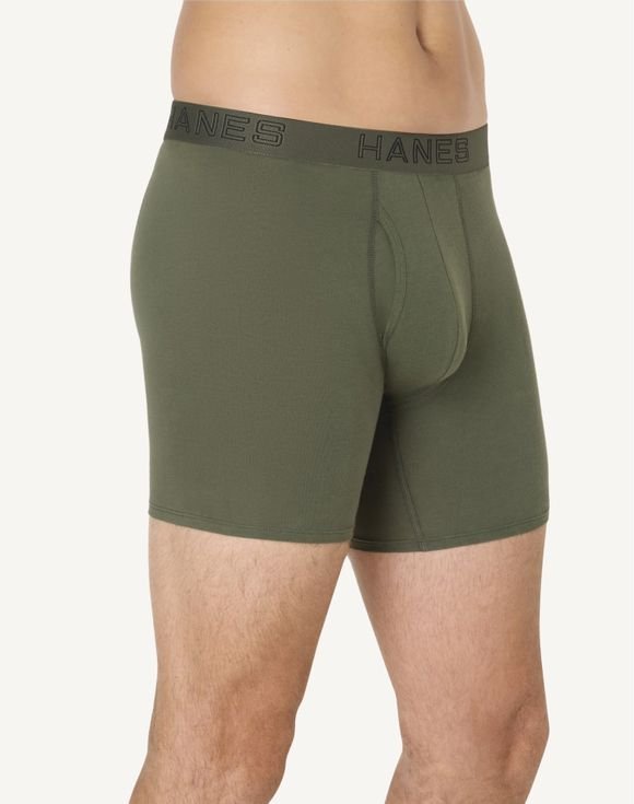 Men’s Hanes® Ultimate 3-Pack Cotton Stretch Boxer Briefs Underwear (USBBD3) 3 Men’s Hanes® Ultimate 3-Pack Cotton Stretch Boxer Briefs Underwear (USBBD3) - Image 3