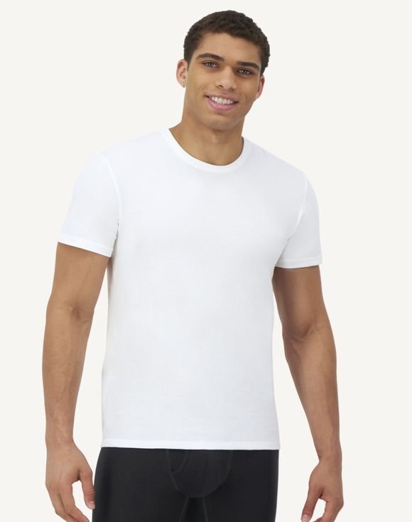 Men's Hanes® Ultimate 3-Pack Crewneck Undershirts, Comfort Fit Stretch (UCF1W3) 3 Men's Hanes® Ultimate 3-Pack Crewneck Undershirts, Comfort Fit Stretch (UCF1W3) - Image 3