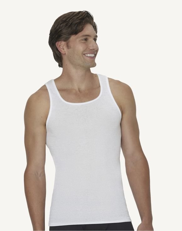 Men’s Hanes® Ultimate 4-Pack ComfortBlend® Tank Top Undershirts (UBTAS4) 2 Men’s Hanes® Ultimate 4-Pack ComfortBlend® Tank Top Undershirts (UBTAS4) - Image 2