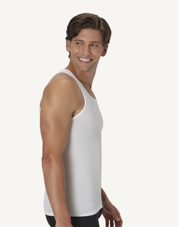 Men’s Hanes® Ultimate 4-Pack ComfortBlend® Tank Top Undershirts (UBTAS4) 4 Men’s Hanes® Ultimate 4-Pack ComfortBlend® Tank Top Undershirts (UBTAS4) - Image 4