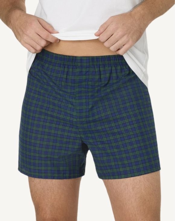 Men's Hanes® Ultimate 4-Pack Cotton Blend Tartan Boxers Underwear (745BP4) 2 Men's Hanes® Ultimate 4-Pack Cotton Blend Tartan Boxers Underwear (745BP4) - Image 2