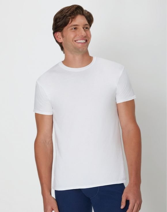 Men’s Hanes® Ultimate 5-Pack ComfortSoft® Crewneck T-Shirt Undershirts (7870C5) 4 Men’s Hanes® Ultimate 5-Pack ComfortSoft® Crewneck T-Shirt Undershirts (7870C5) - Image 4