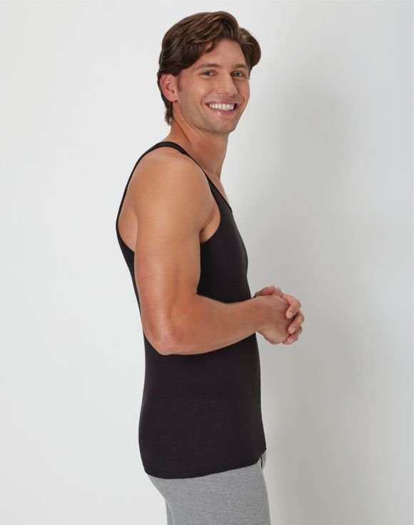 Men’s Hanes® Ultimate 5-Pack ComfortSoft® Tank Top Undershirts (799DT5) 4 Men’s Hanes® Ultimate 5-Pack ComfortSoft® Tank Top Undershirts (799DT5) - Image 4
