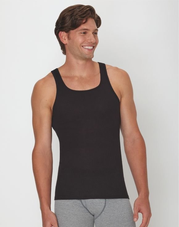 Men’s Hanes® Ultimate 5-Pack ComfortSoft® Tank Top Undershirts (799DT5) 2 Men’s Hanes® Ultimate 5-Pack ComfortSoft® Tank Top Undershirts (799DT5) - Image 2