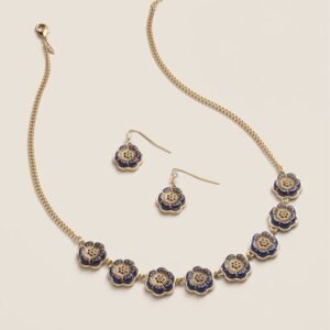 Midnight Garden Necklace and Earring Set
