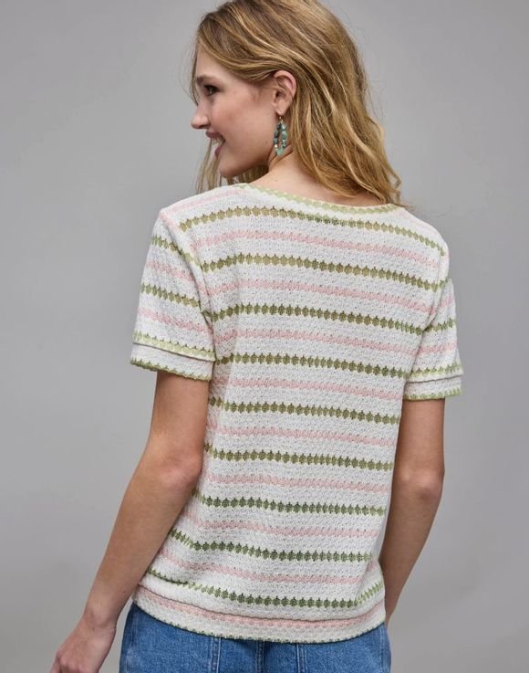 Stripe Knit Top 3 Stripe Knit Top - Image 3