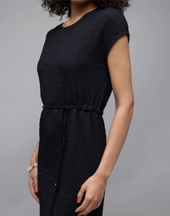 Textured Drawstring Dress 3 Textured Drawstring Dress - Image 3