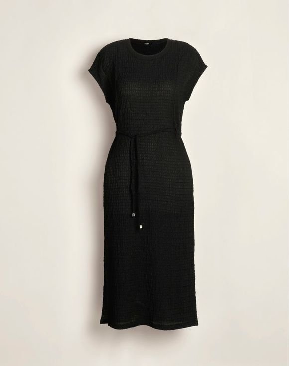 Textured Drawstring Dress 2 Textured Drawstring Dress - Image 2