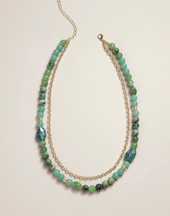 Verdant Vibe Layered Necklace 3 Verdant Vibe Layered Necklace - Image 3