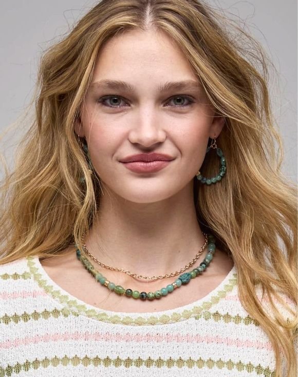 Verdant Vibe Layered Necklace 2 Verdant Vibe Layered Necklace - Image 2