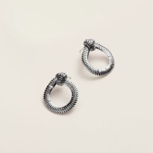 Chrome Circuit Earrings