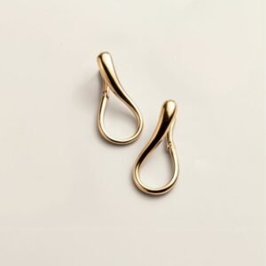 Modern Flow Teardrop Earrings