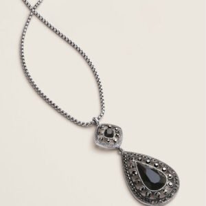 Shadow Lace Pendant Necklace