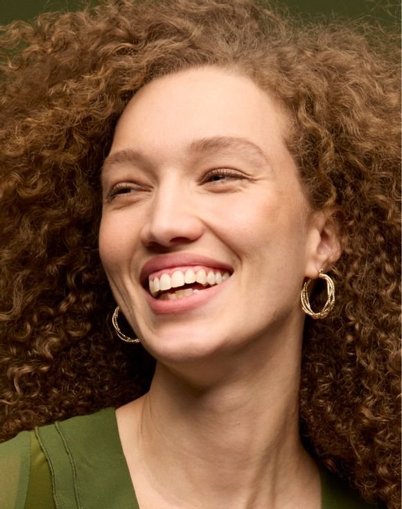 Golden Interlace Hoop Earrings 2 Golden Interlace Hoop Earrings