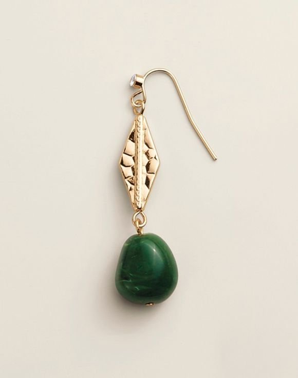 Green Organic Glow Drop Earrings 3 Green Organic Glow Drop Earrings