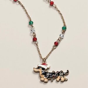 Dachshund Through the Snow Necklace