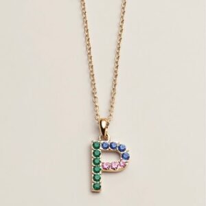 Holiday Hue Initial Necklace