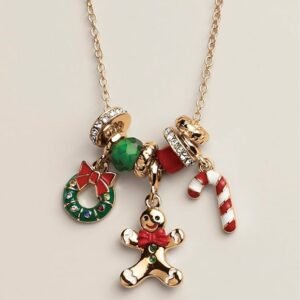 Sweet Gingerbread Sparkle Necklace