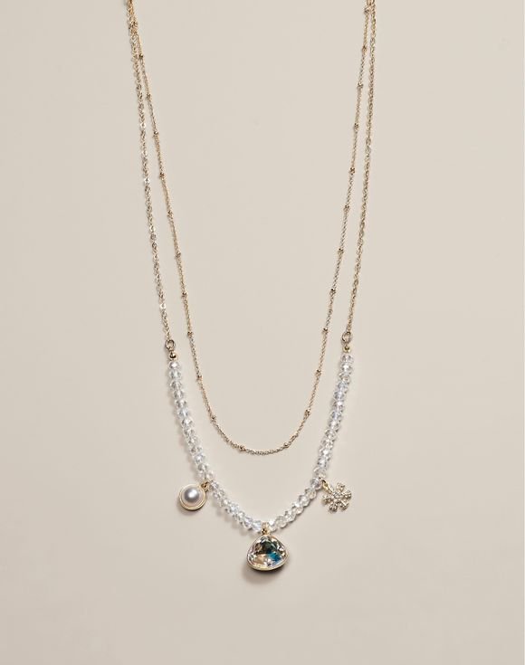 Winter Aura Layered Necklace 2 Winter Aura Layered Necklace