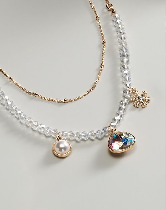 Winter Aura Layered Necklace 1 Winter Aura Layered Necklace