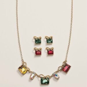 Wrapped in Sparkle Necklace and Earring Set